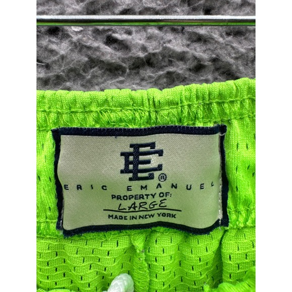 Eric Emanuel EE Elastic Waist Mesh Basic Pull On Short Gecko Mens Size L - Picture 4 of 14